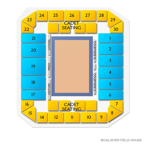 Mcalister Field House Seating Chart