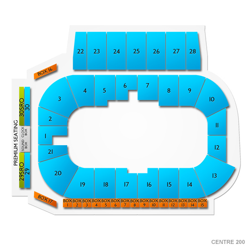 Centre 200 Venue Map