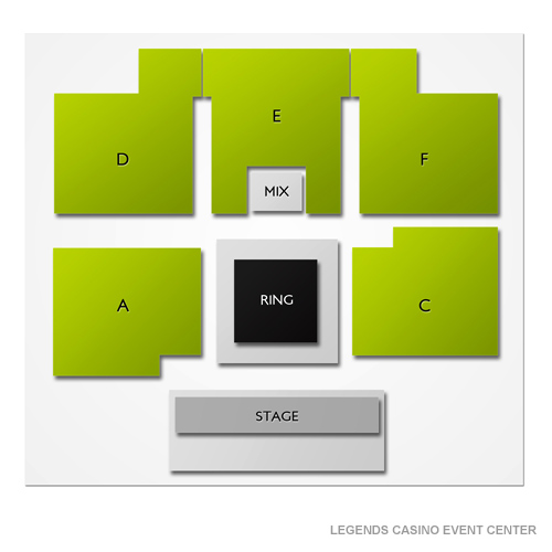Yakama Legends Casino Event Center Venue Map