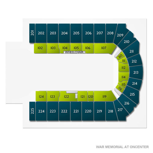 Upstate Medical University Arena at Oncenter Venue Map