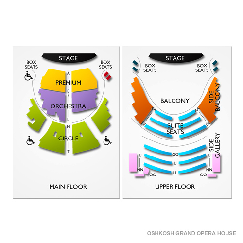 Grand Opera House Oshkosh Venue Map