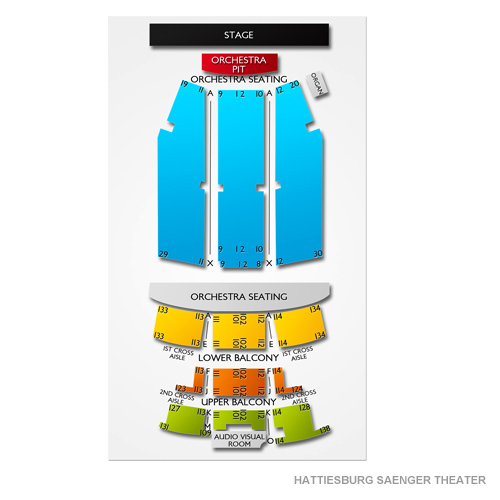 Hattiesburg Saenger Theater Venue Map