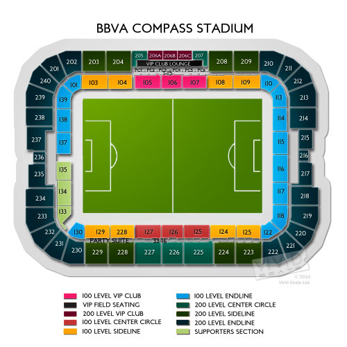 Bbva Compass Stadium Virtual Seating Chart