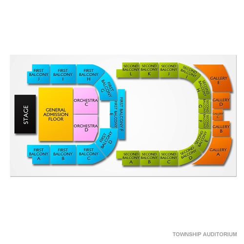Township Auditorium Venue Map