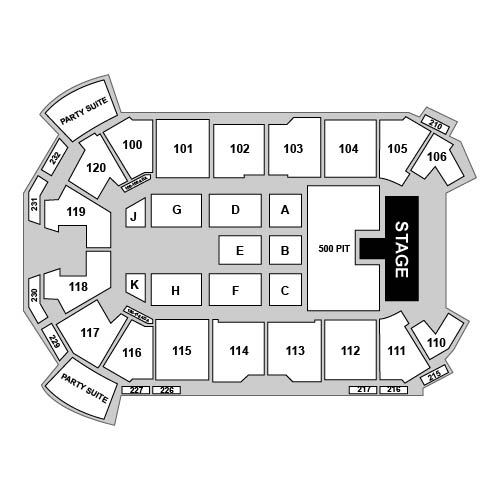 Akins Ford Arena Venue Map