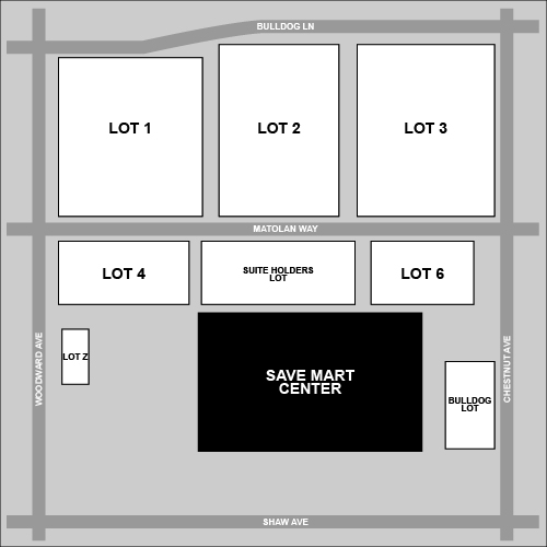 Save Mart Center Parking Venue Map