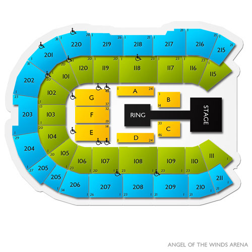 Spokane Arena Seating Chart Wwe