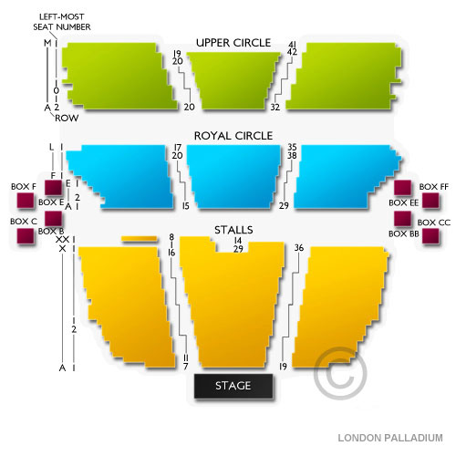 London Palladium Venue Map