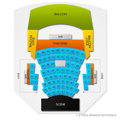 Theatre Manuvie Venue Map