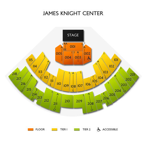 James Knight Center Venue Map