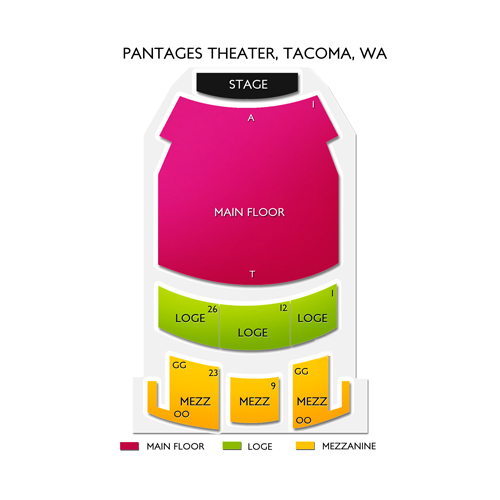 Pantages Seating Chart Tacoma