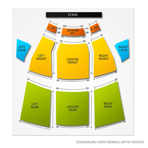 Cedarburg Performing Arts Center Seating Chart | Vivid Seats