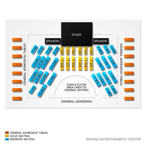 Medina Entertainment Center Venue Map