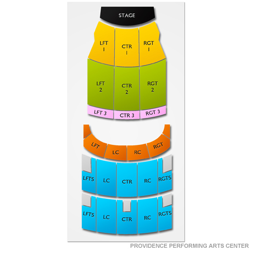 Providence Performing Arts Center, Providence, RI - Seating Chart