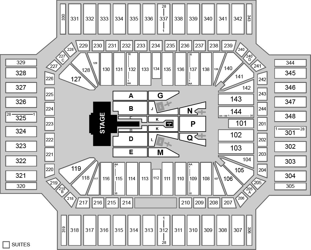 Alamodome Venue Map