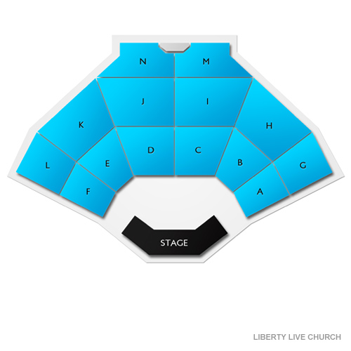 Liberty Live Church Venue Map