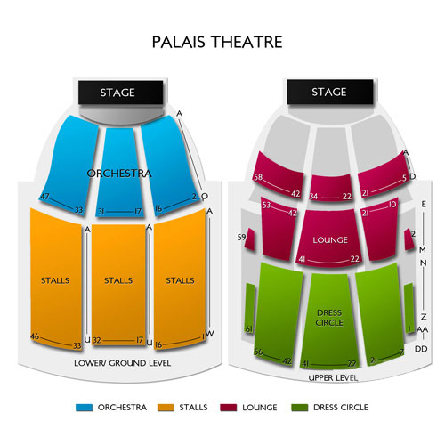 Palais Theatre Seating Chart