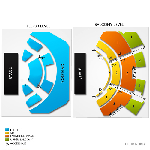 Novo Theater Seating Chart View