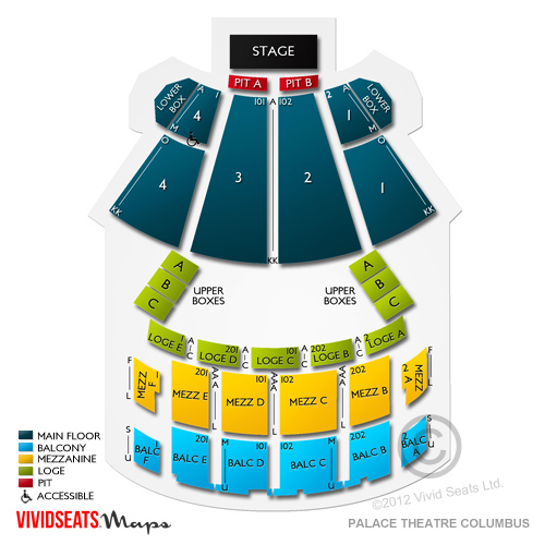 Palace Theatre Columbus Seating Chart | Vivid Seats