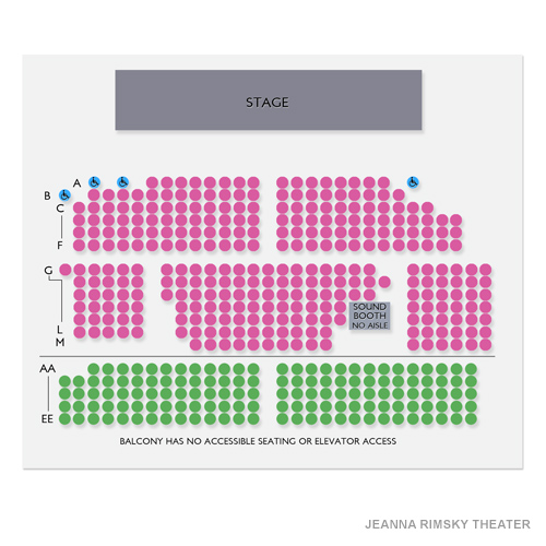 Jeanne Rimsky Theater Venue Map