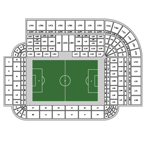 St James Park Venue Map