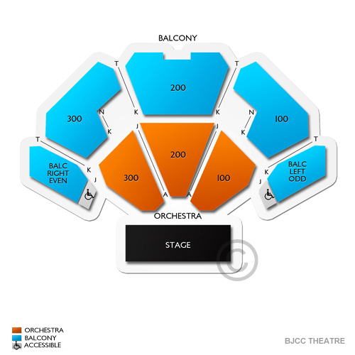 Bjcc Concert Hall Seating Chart Rows