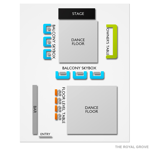 The Royal Grove Venue Map