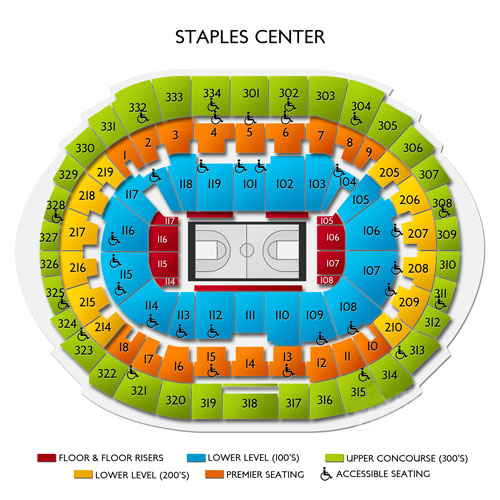 Staples Center Seating Chart Concert Bts