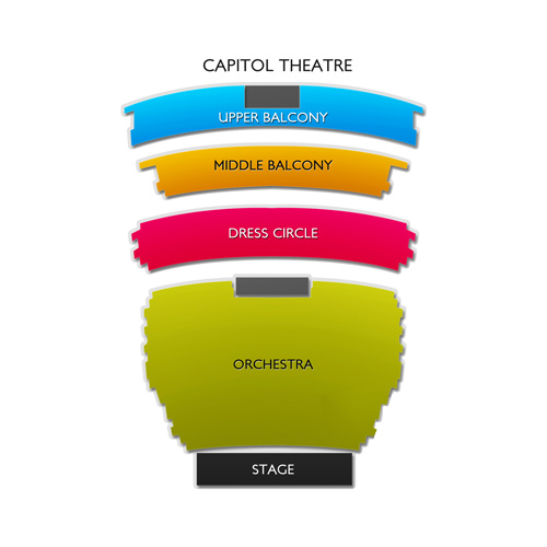 Capitol Theater Seating Chart A Visual Reference Of Charts Chart Master