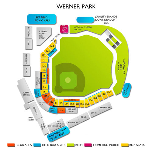 Werner Park Seating Chart