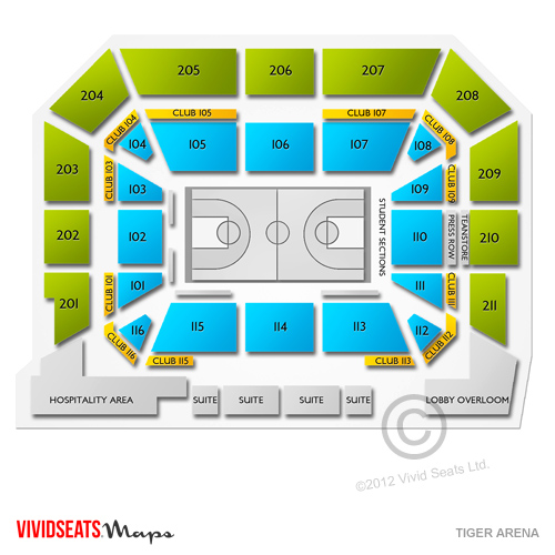 Tiger Arena Seating Chart | Vivid Seats