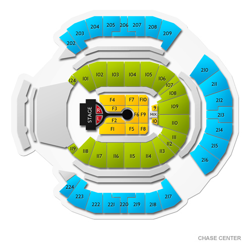 Chase Center Interactive Seating Chart