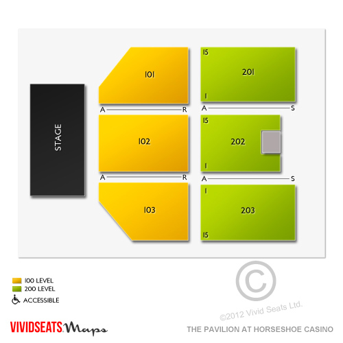 Horseshoe Tunica Seating Chart