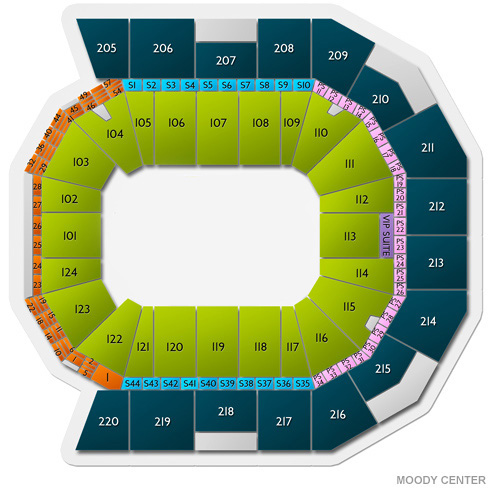 Moody Center ATX Venue Map