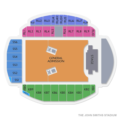 The John Smiths Stadium Venue Map