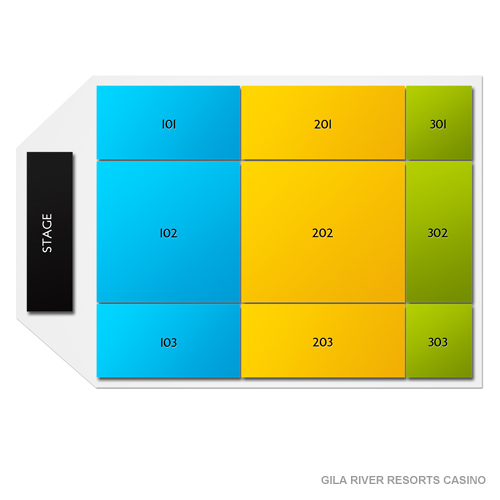 Gila River Resorts and Casinos - Vee Quiva Venue Map