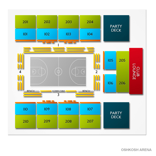 Menominee Arena Seating Chart