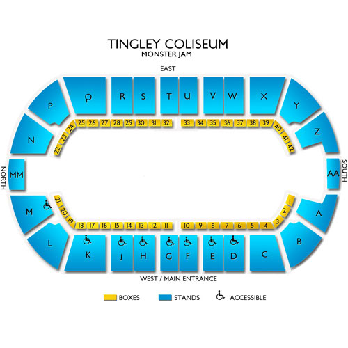 Tingley Coliseum Seating Chart Concert
