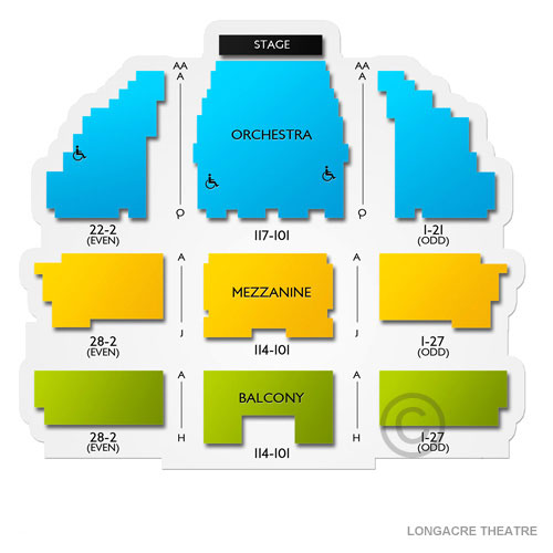 Longacre Theatre Venue Map