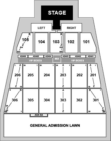 Maine Savings Amphitheater Venue Map