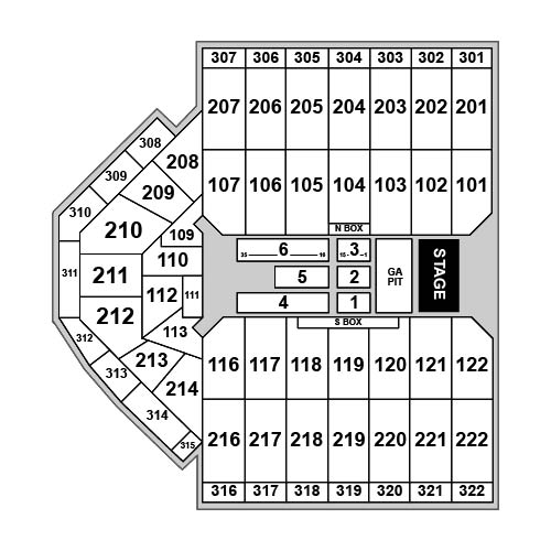 Erie Insurance Arena Venue Map