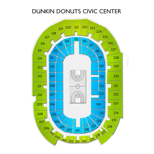 Dunkin Donuts Center Detailed Seating Chart