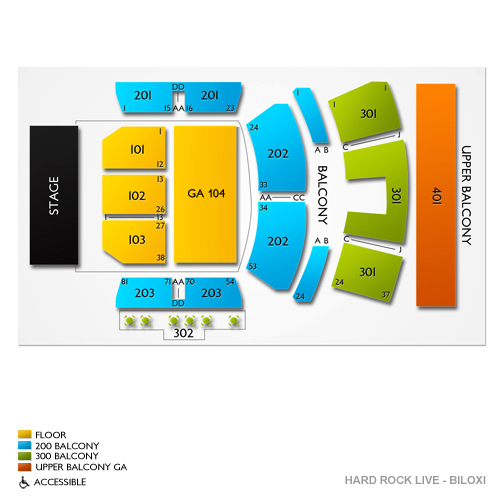 Hard Rock Live Biloxi Seating Chart Vivid Seats
