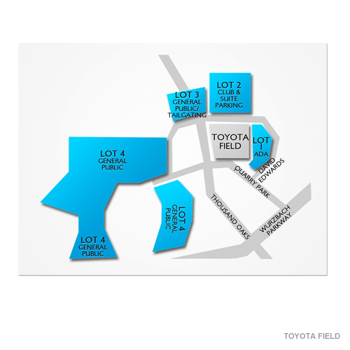 Toyota Field - TX Parking Venue Map