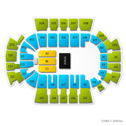 Family Arena Seating Chart Bret