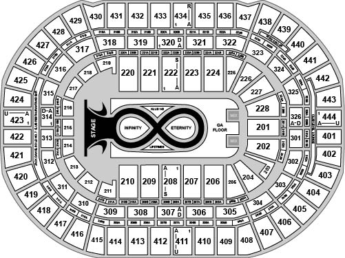 Honda Center Venue Map