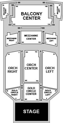 Fox Performing Arts Center Venue Map