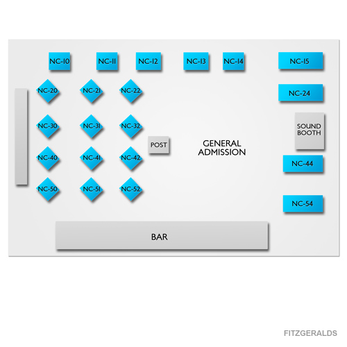 Fitzgeralds Berwyn Venue Map