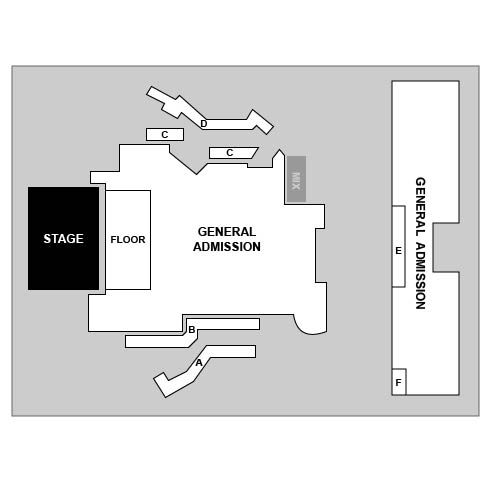 Commodore Ballroom Venue Map