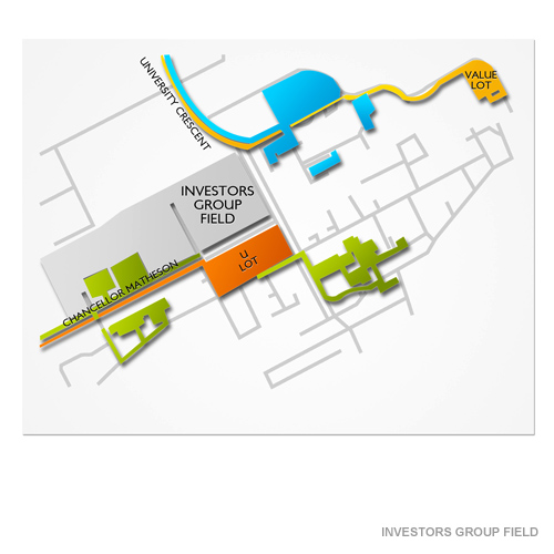 Princess Auto Stadium Parking Venue Map